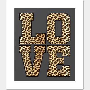 Leopard LOVE valentines day gift Posters and Art